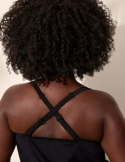 Underwire Balconette Tankini Top Sunset Palm Placement 14 Underwire Balconette Tankini Top Sunset Palm Placement -Lanebryant Shop 411007 0000114501 alt5