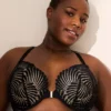 Front-Close Boost Plunge Bra Black -Lanebryant Shop 411191 0000006395 alt1
