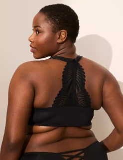 Front-Close Boost Plunge Bra Black 7 Front-Close Boost Plunge Bra Black -Lanebryant Shop 411191 0000006395 alt2