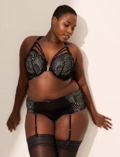 Front-Close Boost Plunge Bra Black 8 Front-Close Boost Plunge Bra Black -Lanebryant Shop 411191 0000006395 alt3