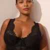 French Balconette Longline Bra Black 2 French Balconette Longline Bra Black -Lanebryant Shop 411216 0000006395 alt1