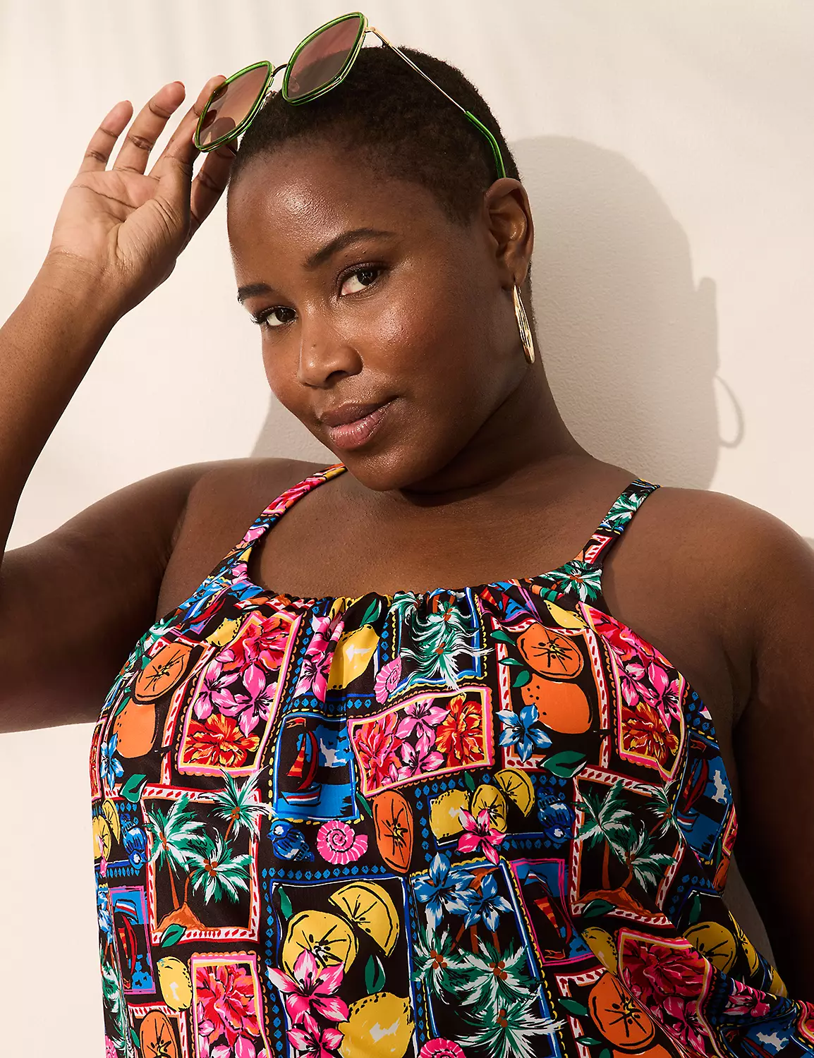 Underwire Blouson Tankini Top Postcards From Paradise Swim Black 5 Underwire Blouson Tankini Top Postcards From Paradise Swim Black - Image 3