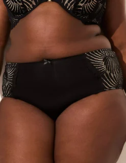 Cheeky Brief Garter Panty Black 11 Cheeky Brief Garter Panty Black -Lanebryant Shop 411227 0000006395