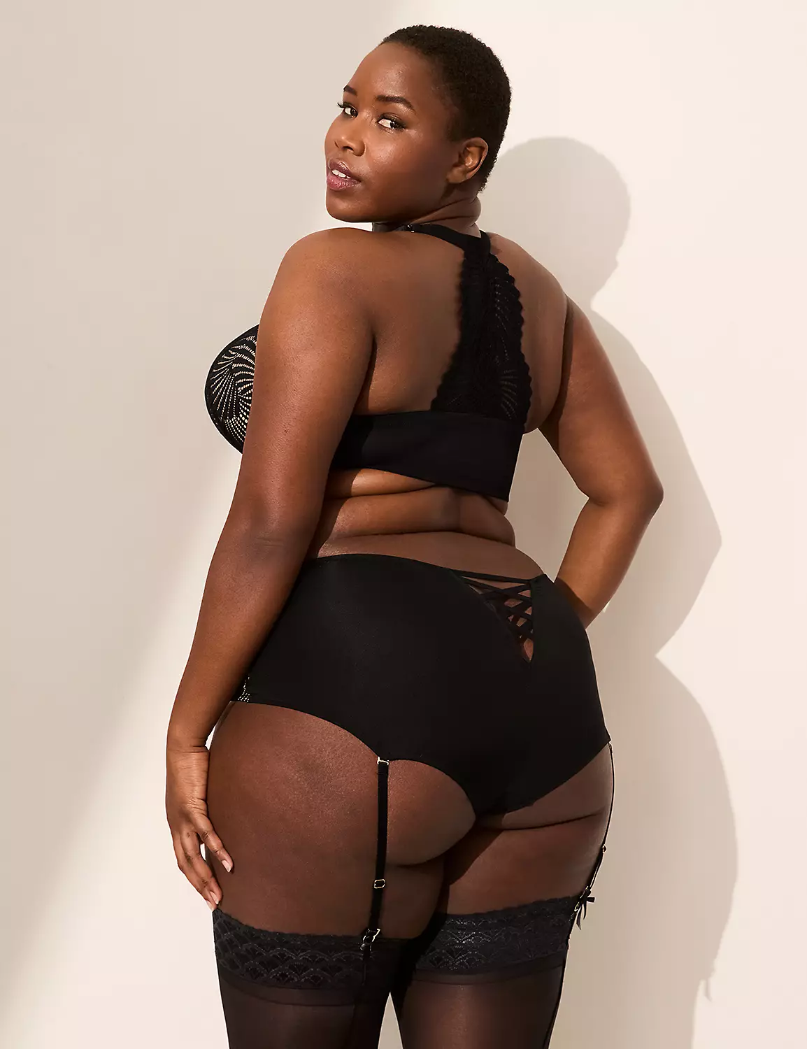 Cheeky Brief Garter Panty Black 6 Cheeky Brief Garter Panty Black - Image 4