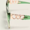 Green Ombre Heart-Detail Sunglasses Kelly Green -Lanebryant Shop 411313 0000009346 alt1