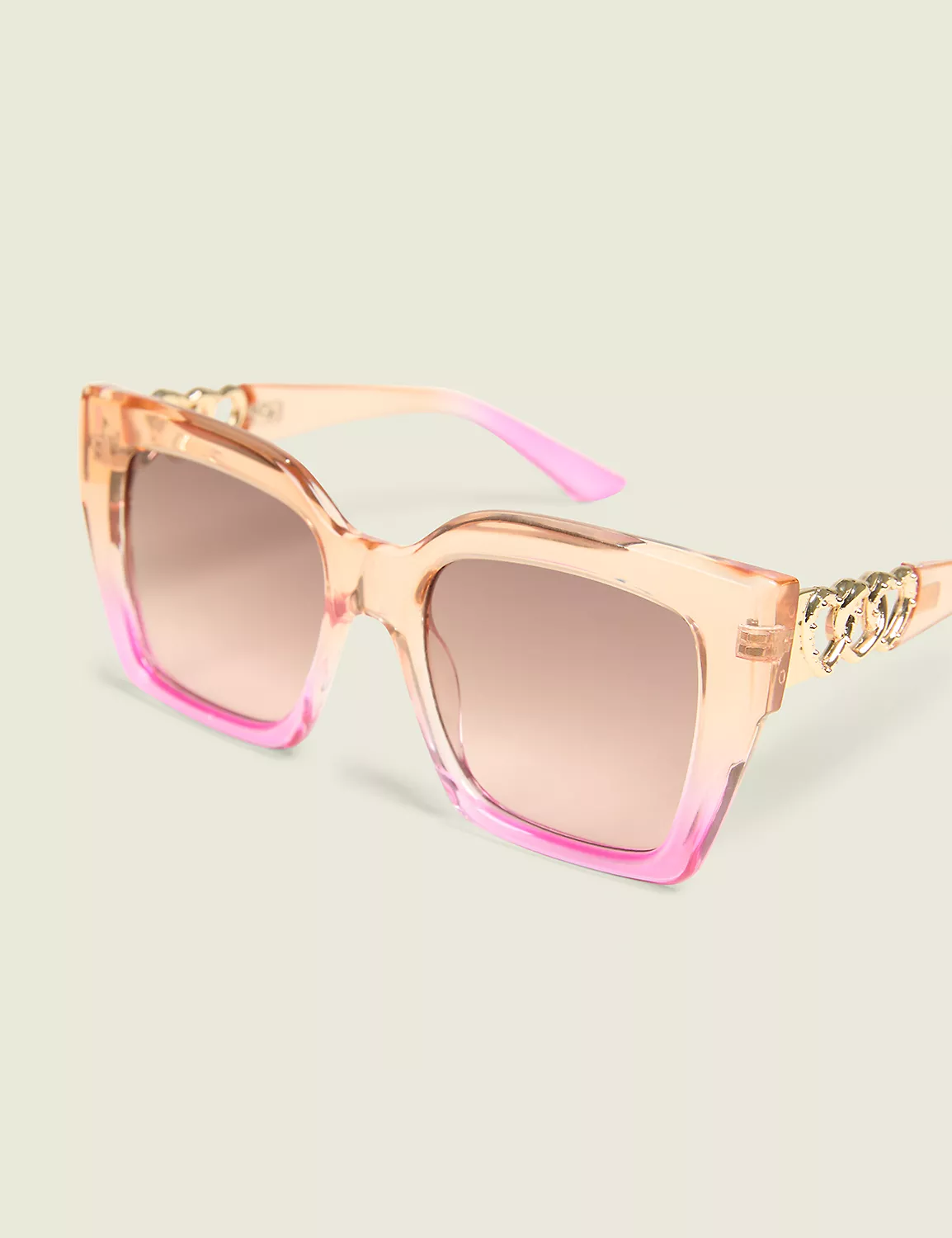 Coral Ombre Heart-Detail Sunglasses Coral 4 Coral Ombre Heart-Detail Sunglasses Coral - Image 2