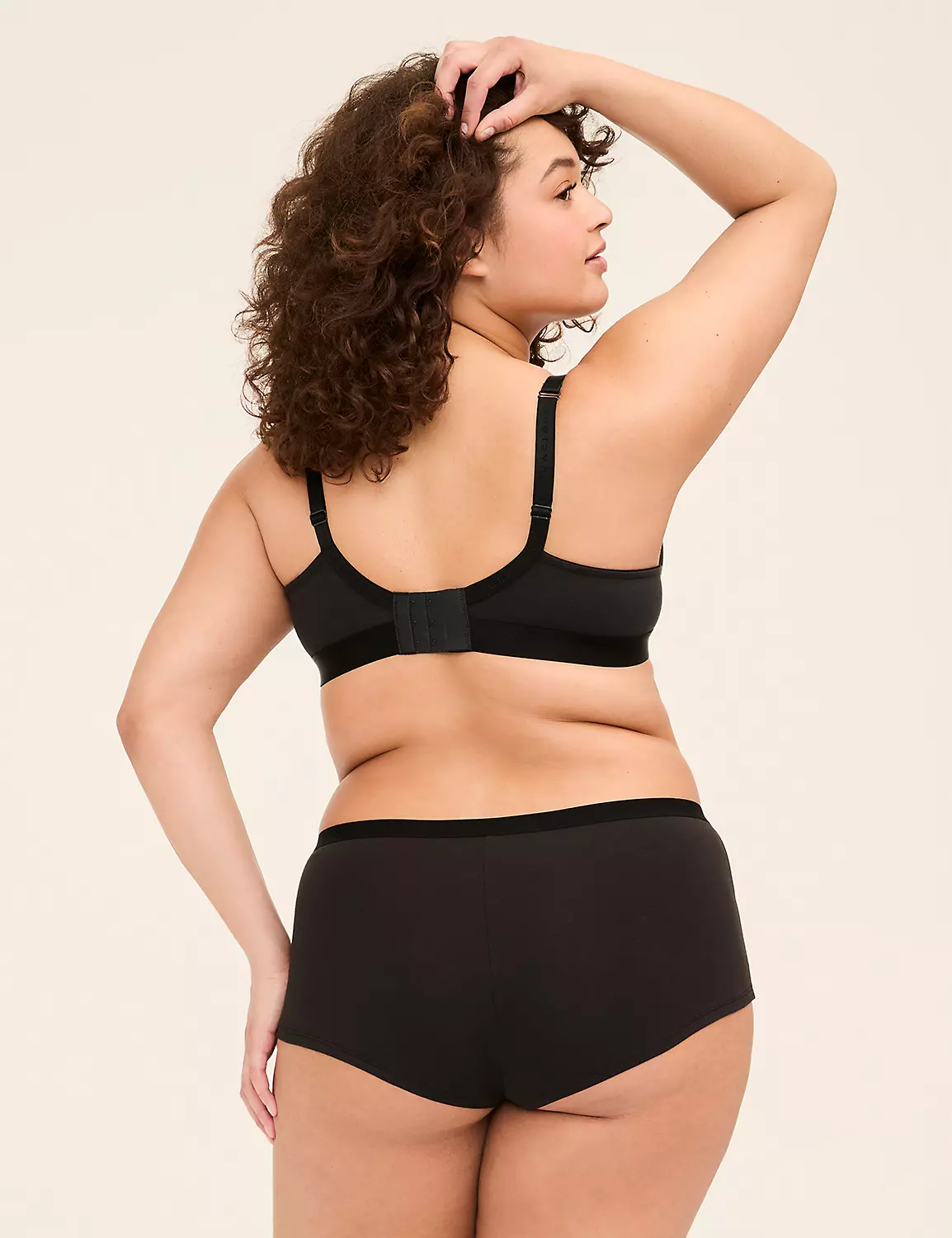 Cotton Boost Plunge Bra With Lace Black 3 Cotton Boost Plunge Bra With Lace Black