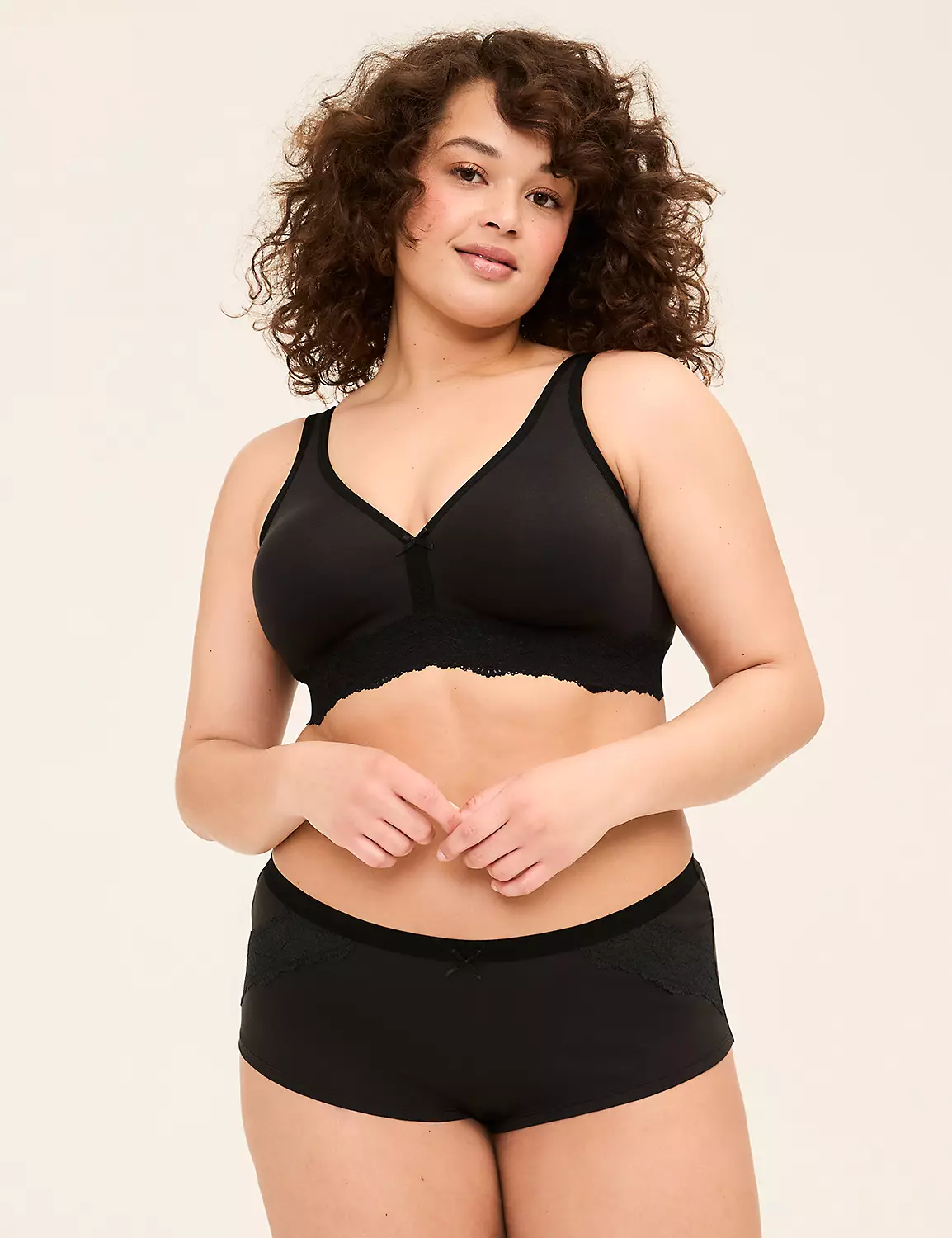 Cotton No-Wire Unlined Full Coverage Bra Black 4 Cotton No-Wire Unlined Full Coverage Bra Black - Image 3