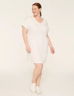 LIVI Journey Cinched-Waist Hooded Dress Grey 7 LIVI Journey Cinched-Waist Hooded Dress Grey -Lanebryant Shop 411427 0000105296