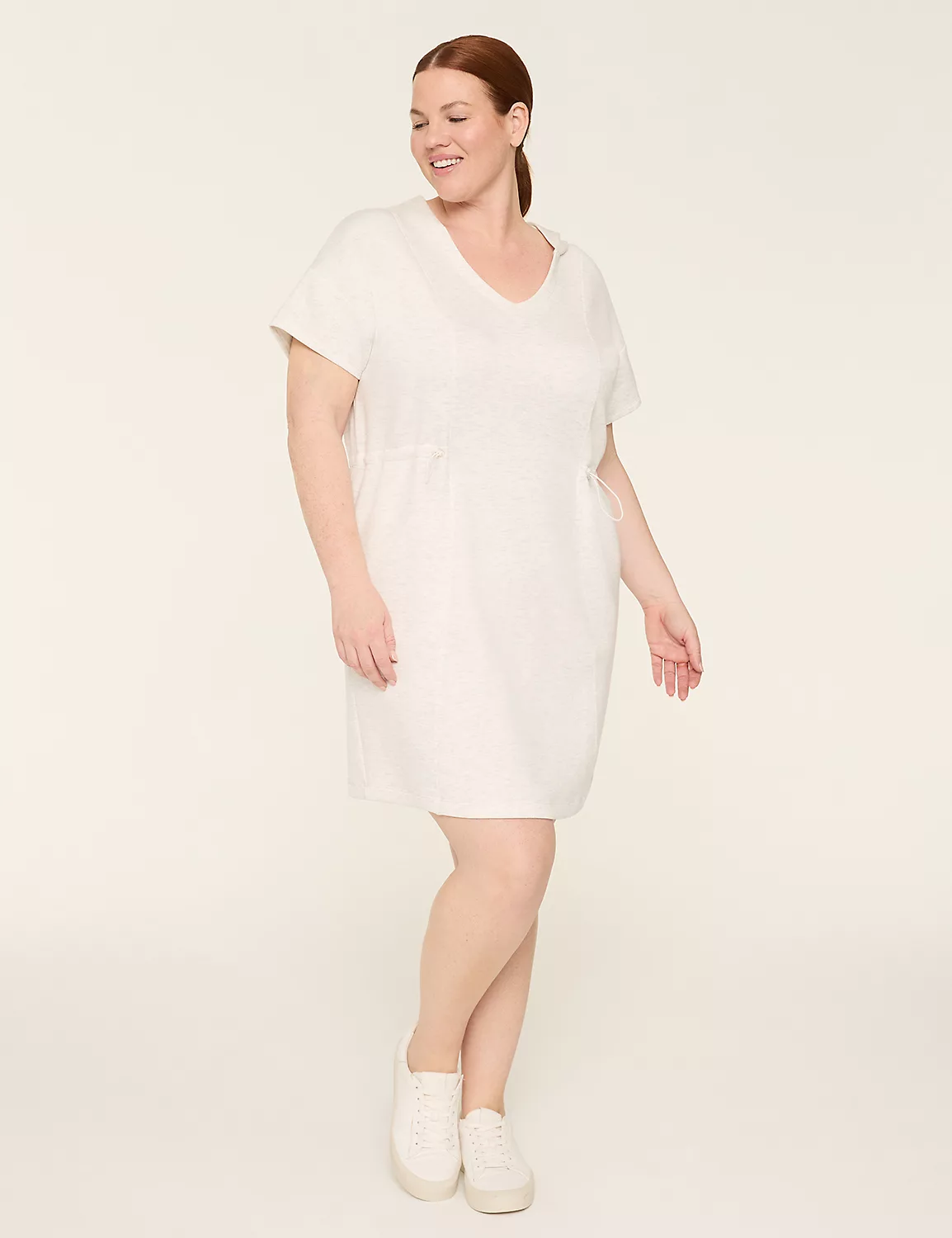 LIVI Journey Cinched-Waist Hooded Dress Grey 5 LIVI Journey Cinched-Waist Hooded Dress Grey - Image 3