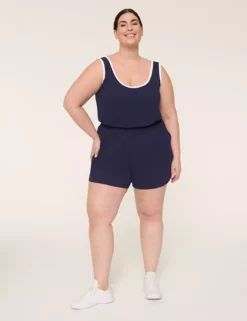 LIVI Soft Scoop-Neck Romper Navy -Lanebryant Shop 411431 0000028161