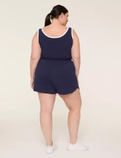 LIVI Soft Scoop-Neck Romper Navy