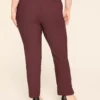 4-Season Slim Ankle Pant Winetasting 2 4-Season Slim Ankle Pant Winetasting -Lanebryant Shop 411568 0000008988 Back
