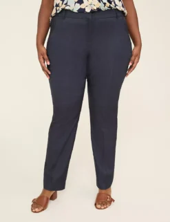 4-Season Straight Leg Pant Dark Denim -Lanebryant Shop 411579 0000113800