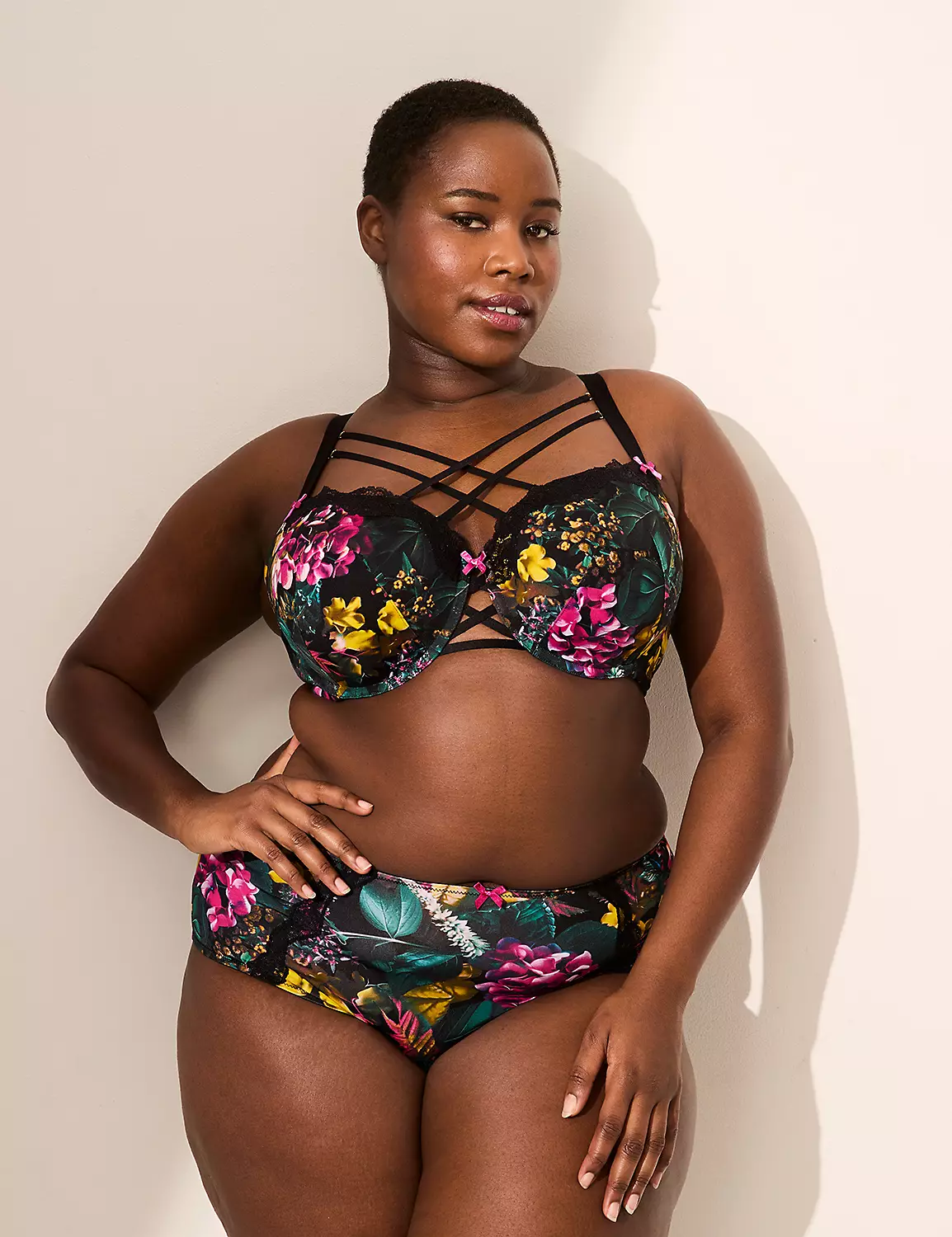 Printed Lace-Trim Boost Balconette Bra Sexy Mystic Floral 5 Printed Lace-Trim Boost Balconette Bra Sexy Mystic Floral - Image 3