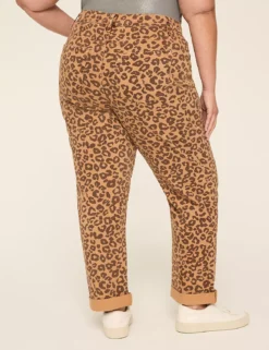 Boyfriend Fit Printed Leopard Jean Leopard