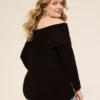 Off-The-Shoulder Sweater Black -Lanebryant Shop 411988 0000113708 Back