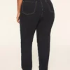 Curvy Fit DreamFeel High-Rise Straight Jean Dark Denim