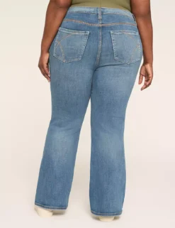 Signature Fit Back-Pocket Embroidered Boot Jean Medium Denim 7 Signature Fit Back-Pocket Embroidered Boot Jean Medium Denim -Lanebryant Shop 411997 0000012013