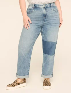 Boyfriend Fit DreamFeel Jean Medium Denim -Lanebryant Shop 412013 0000012013