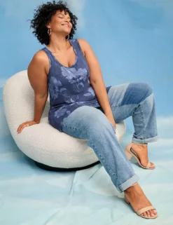 Boyfriend Fit DreamFeel Jean Medium Denim -Lanebryant Shop 412013 0000012013 alt2