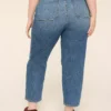 High-Rise Patch-Pocket Ankle Jean Medium Denim -Lanebryant Shop 412015 0000012013 Back