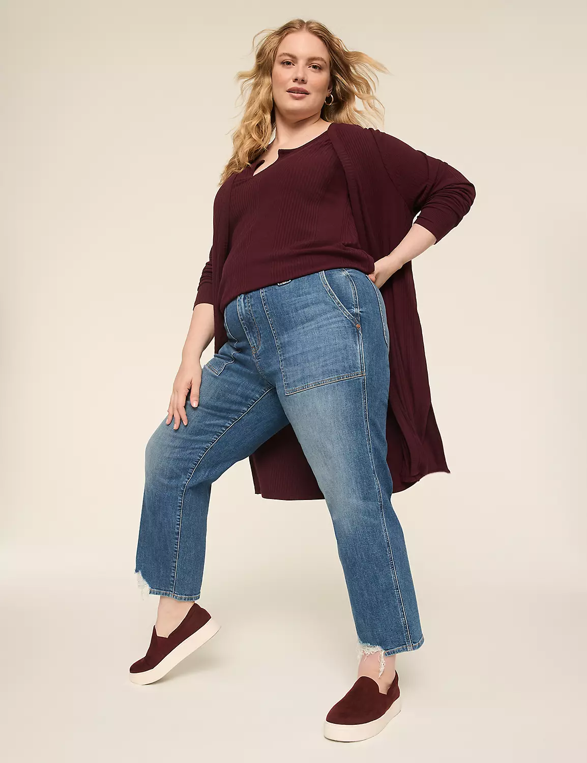 High-Rise Patch-Pocket Ankle Jean Medium Denim 4 High-Rise Patch-Pocket Ankle Jean Medium Denim - Image 2