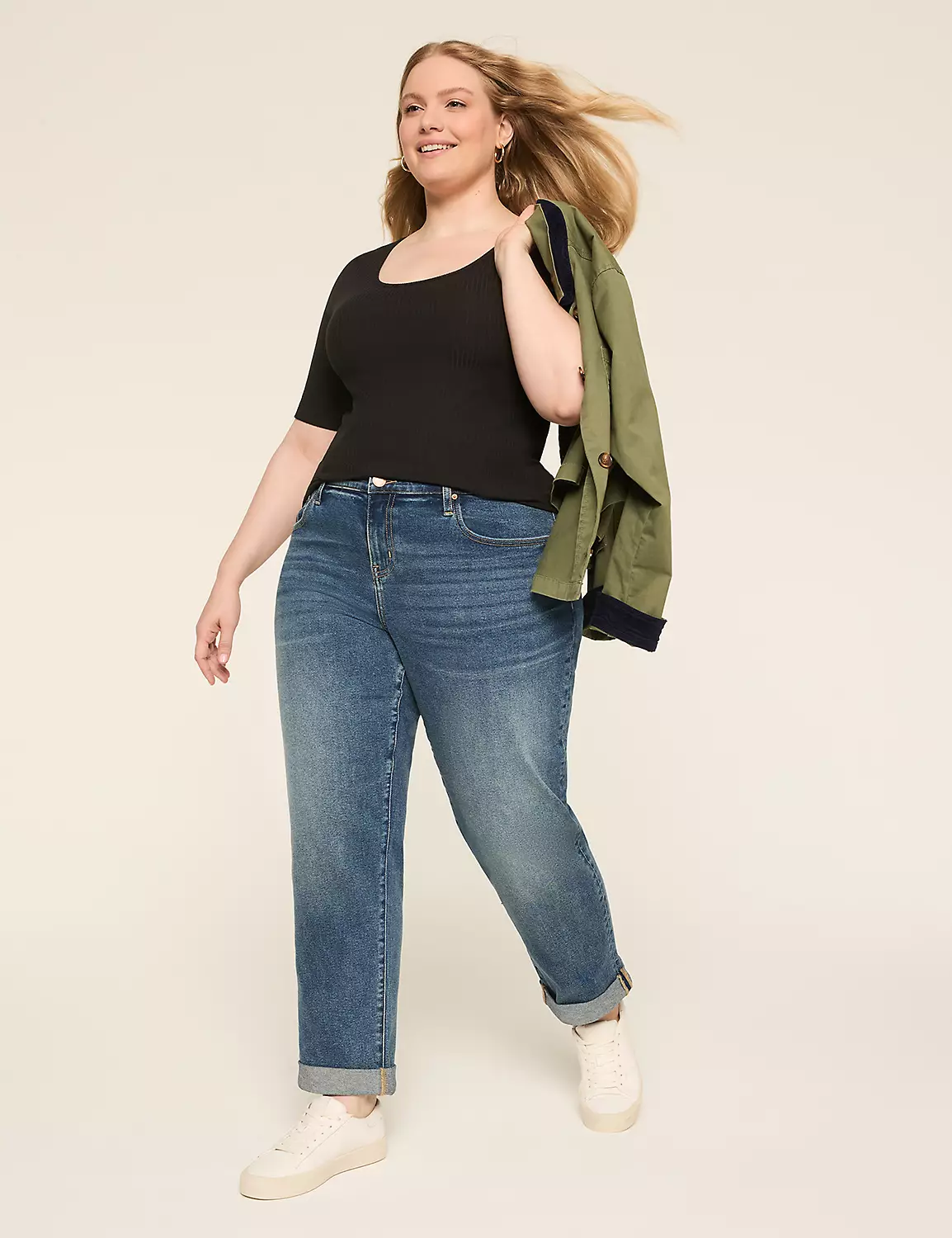 Boyfriend Fit Jean Medium Denim 4 Boyfriend Fit Jean Medium Denim - Image 2