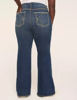 Signature Fit Back-Pocket Embroidered Boot Jean Dark Denim 7 Signature Fit Back-Pocket Embroidered Boot Jean Dark Denim -Lanebryant Shop 412021 0000012008