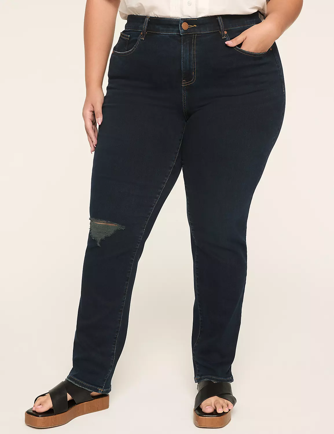 Signature Fit DreamFeel Straight Jean Dark Denim 4 Signature Fit DreamFeel Straight Jean Dark Denim - Image 2
