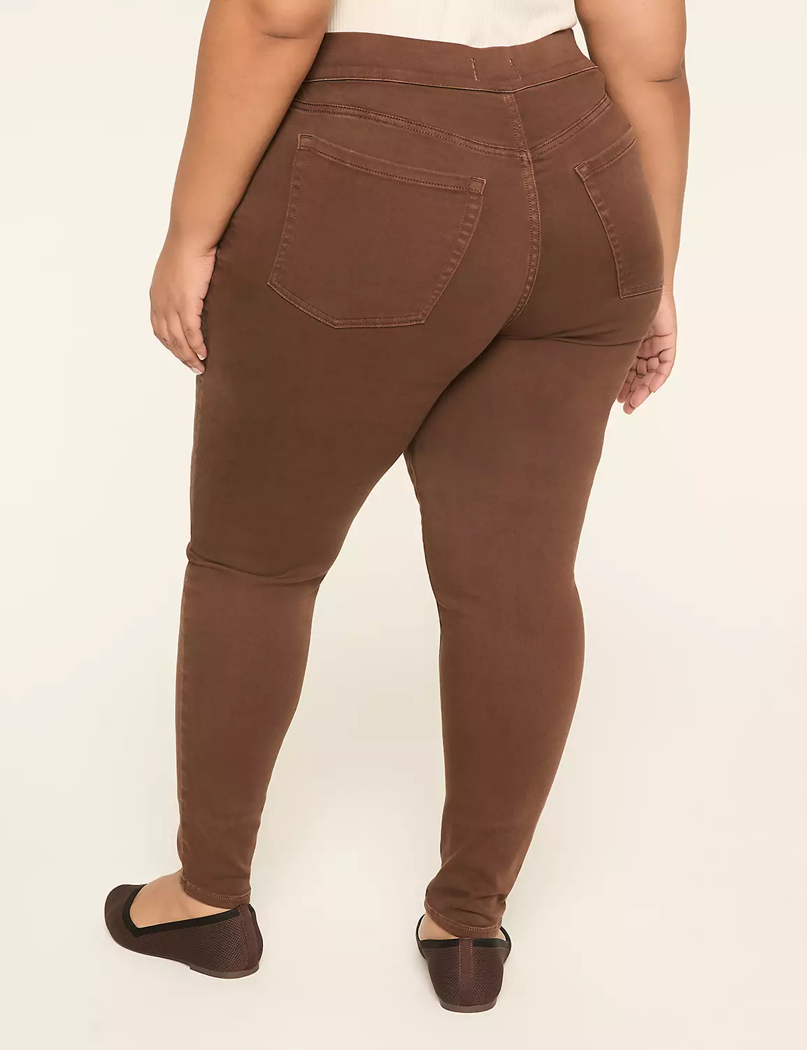 Pull-On Fit High-Rise Jegging Coffee 3 Pull-On Fit High-Rise Jegging Coffee