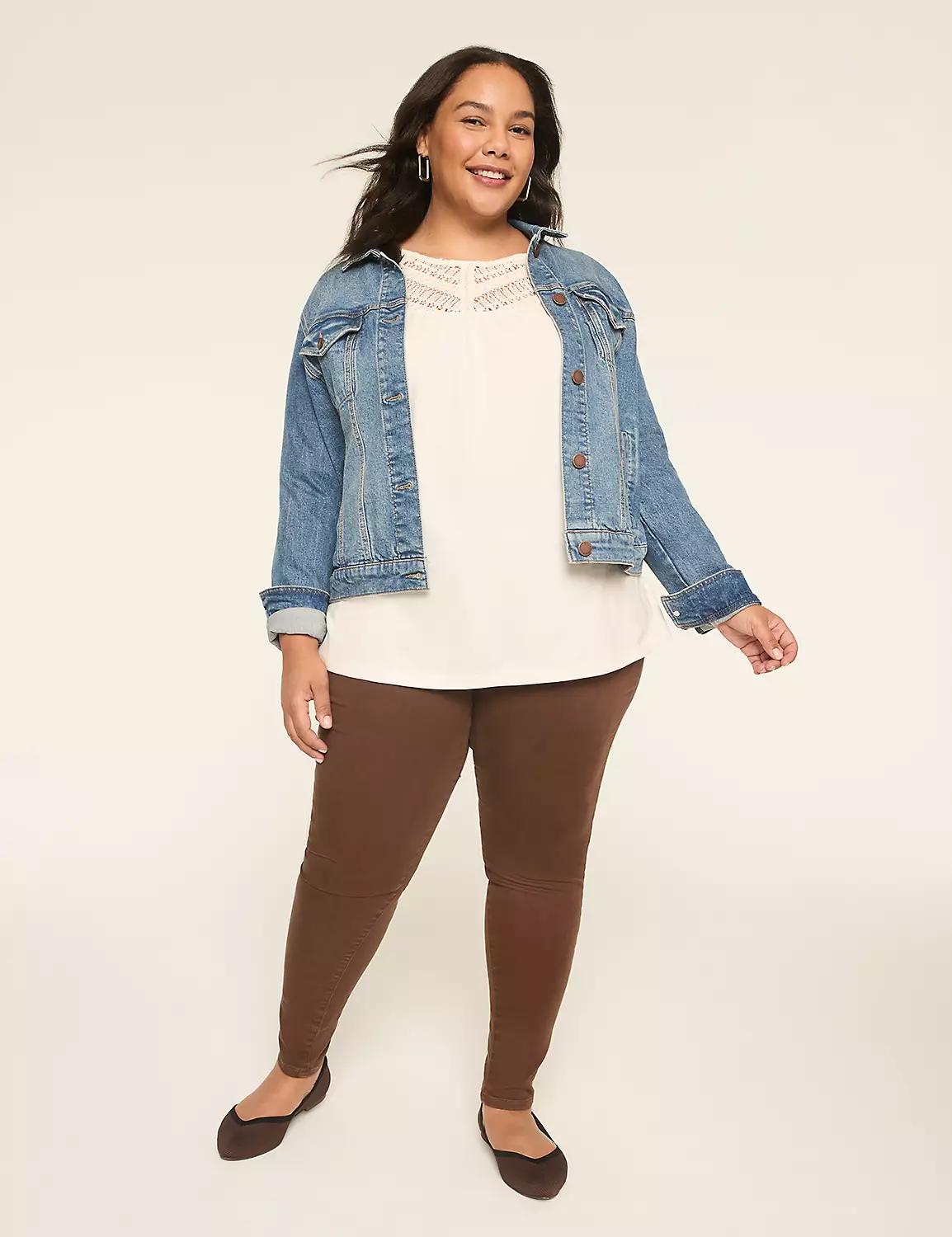 Pull-On Fit High-Rise Jegging Coffee 4 Pull-On Fit High-Rise Jegging Coffee - Image 2