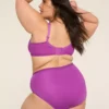 No-Show Full Brief Panty With Lace Hyacinth Violet -Lanebryant Shop 412128 0000007846 Back