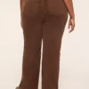 Relaxed Straight Patch-Pocket High-Rise Brown Jean Coffee 2 Relaxed Straight Patch-Pocket High-Rise Brown Jean Coffee -Lanebryant Shop 412152 0000028109 Back
