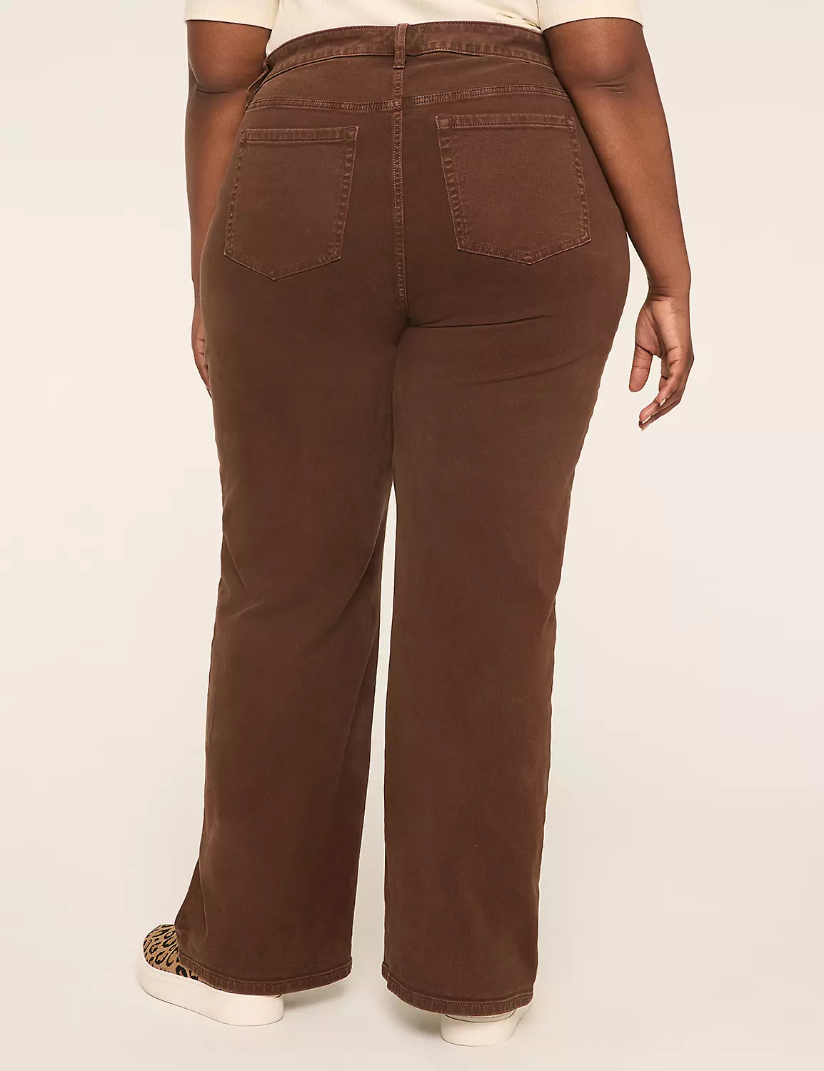 Relaxed Straight Patch-Pocket High-Rise Brown Jean Coffee 3 Relaxed Straight Patch-Pocket High-Rise Brown Jean Coffee