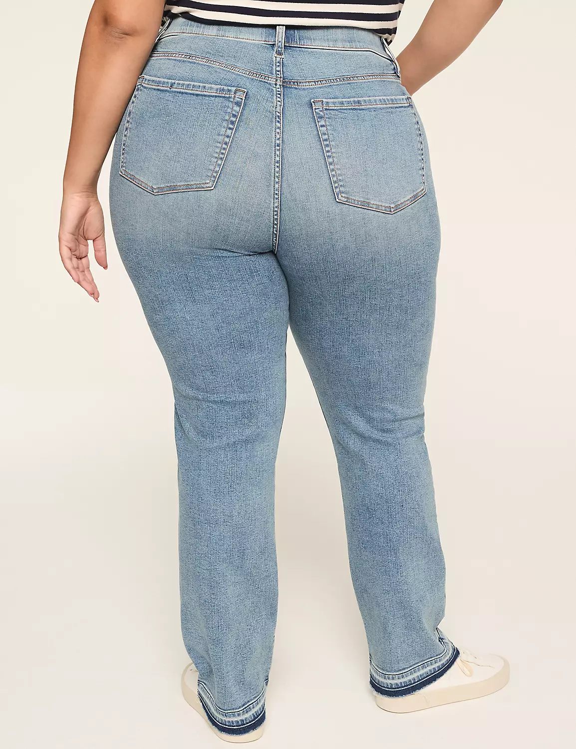 Tighter Tummy Fit Pull-On High-Rise Straight Jean Light Denim 3 Tighter Tummy Fit Pull-On High-Rise Straight Jean Light Denim