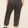 Pull-On Knit Denim Jogger - Black Wash Black Denim 1 Pull-On Knit Denim Jogger - Black Wash Black Denim -Lanebryant Shop 412308 0000013039 Back