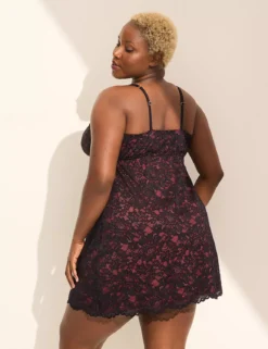 Allover Lace Slip Black