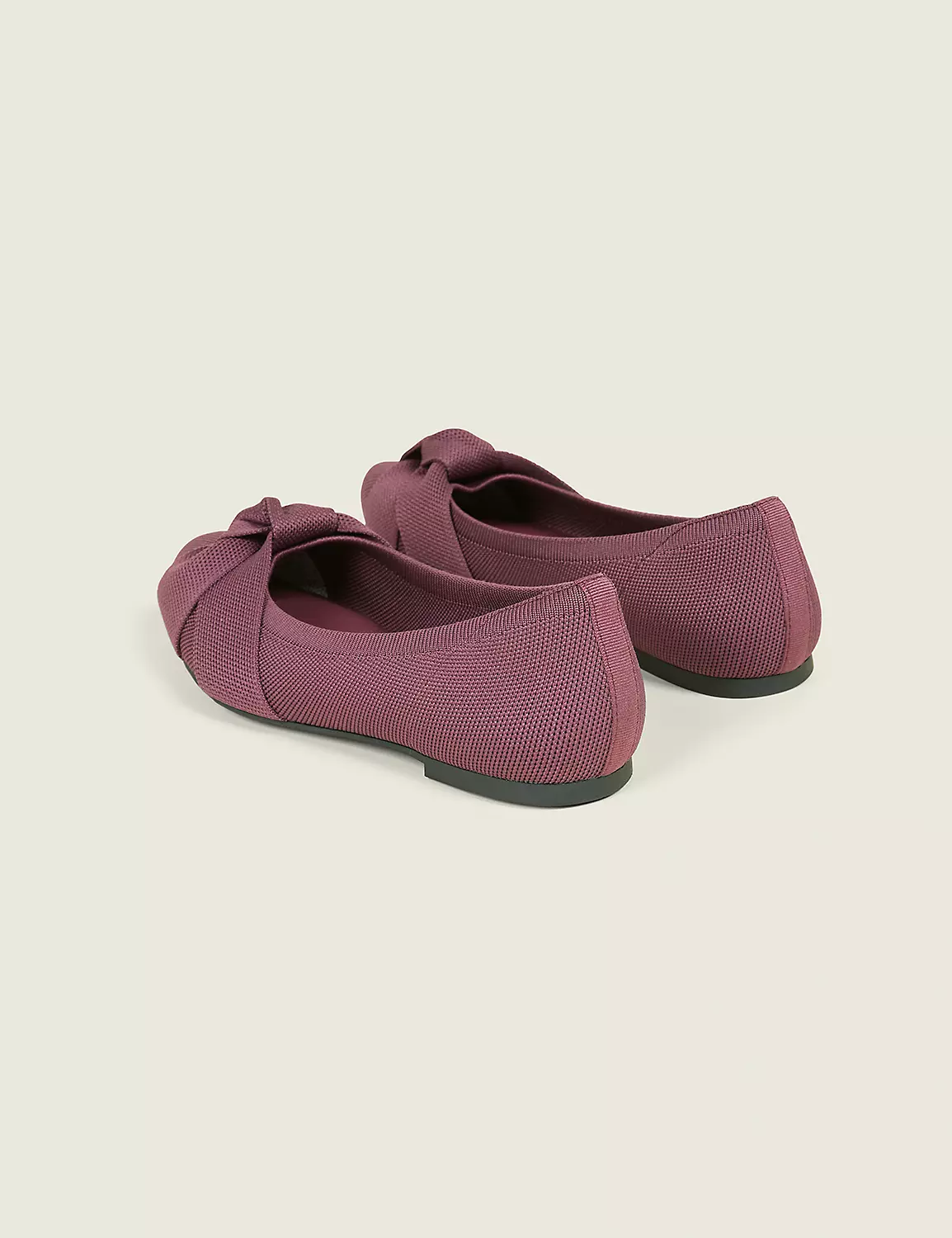 Dream Cloud Knotted Stretch Knit Ballet Flat Winetasting 3 Dream Cloud Knotted Stretch Knit Ballet Flat Winetasting