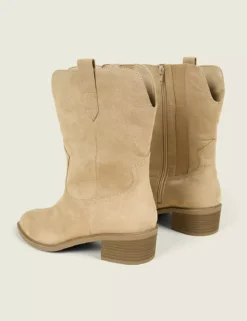 Dream Cloud Western Mid-Calf Boot Taupe