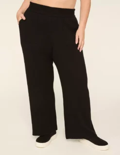 LIVI Sweater Wide Leg Pant Black 7 LIVI Sweater Wide Leg Pant Black -Lanebryant Shop 412351 0000113708