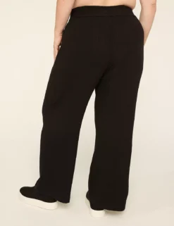 LIVI Sweater Wide Leg Pant Black