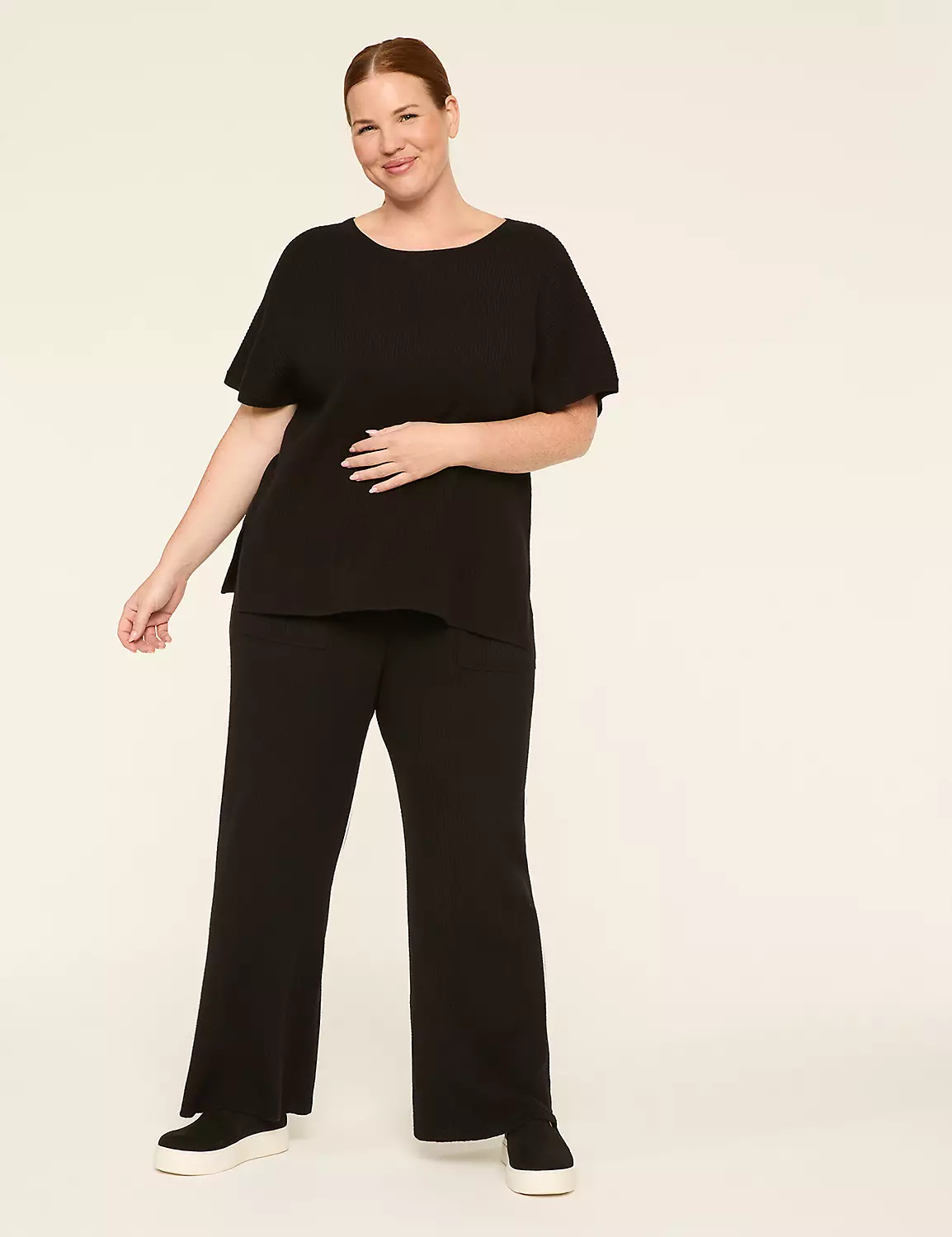 LIVI Sweater Wide Leg Pant Black 4 LIVI Sweater Wide Leg Pant Black - Image 2