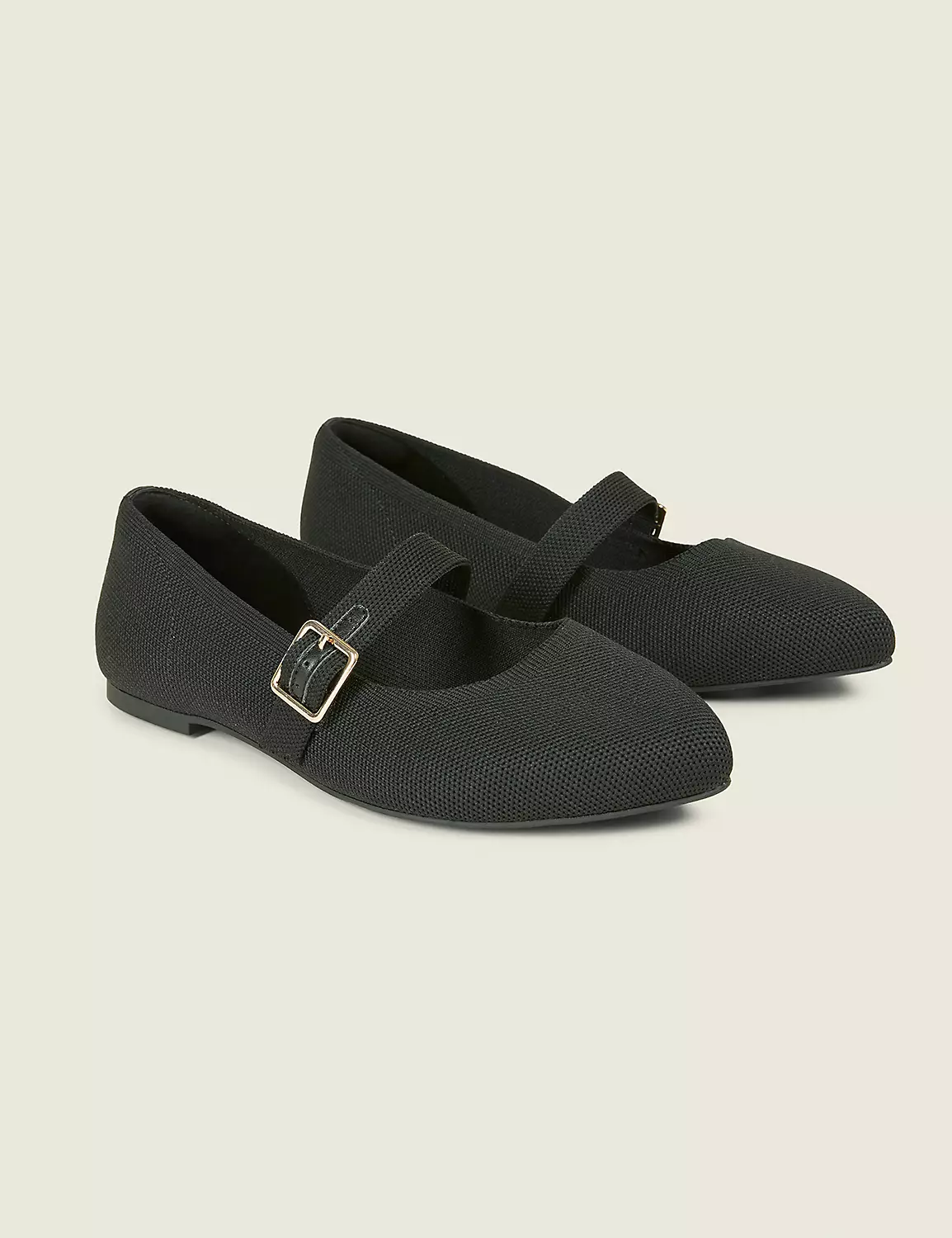 Dream Cloud Mary Jane Stretch Knit Ballet Flat Black 4 Dream Cloud Mary Jane Stretch Knit Ballet Flat Black - Image 2