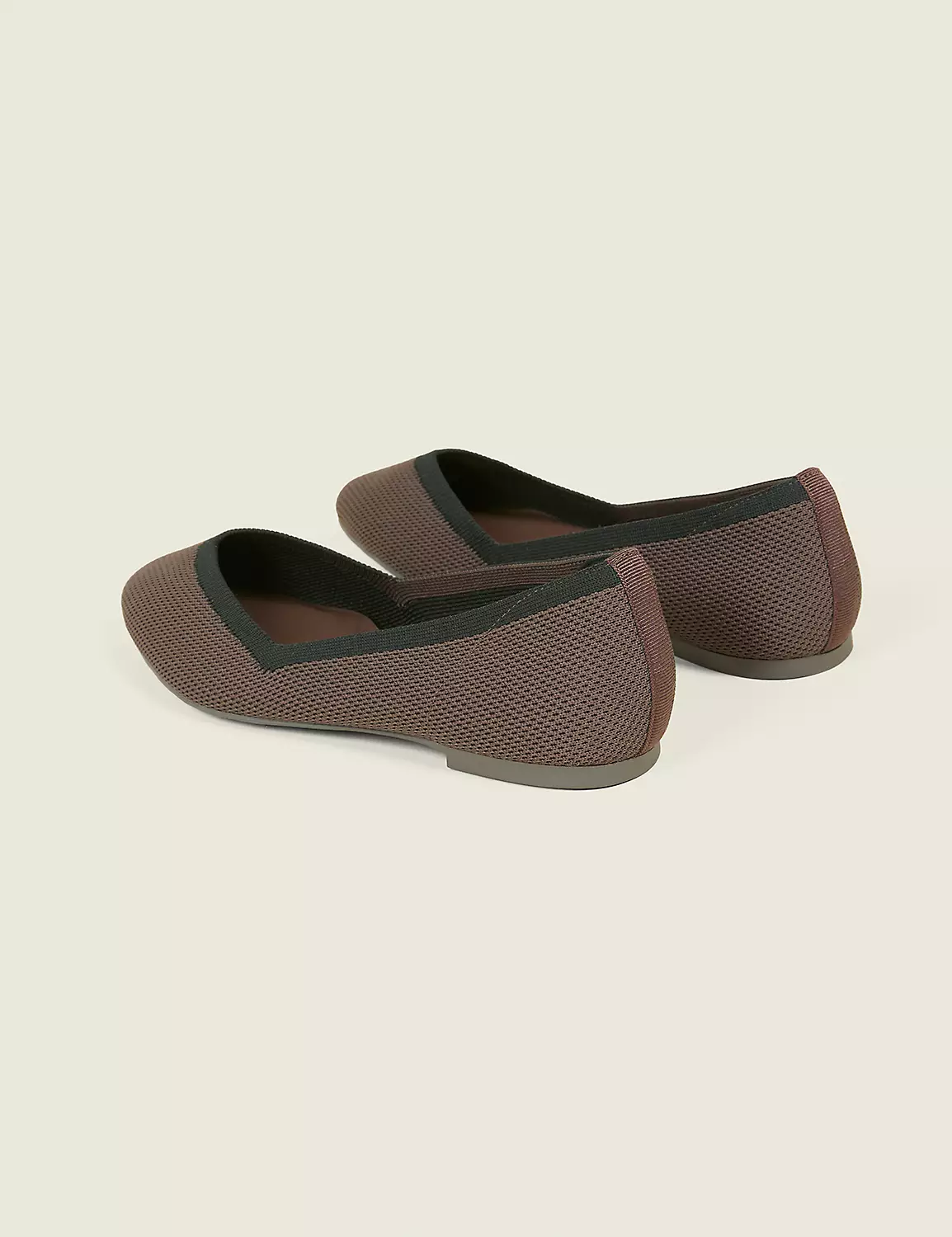 Dream Cloud Two-Tone Stretch Knit Ballet Flat Shaved Chocolate 3 Dream Cloud Two-Tone Stretch Knit Ballet Flat Shaved Chocolate
