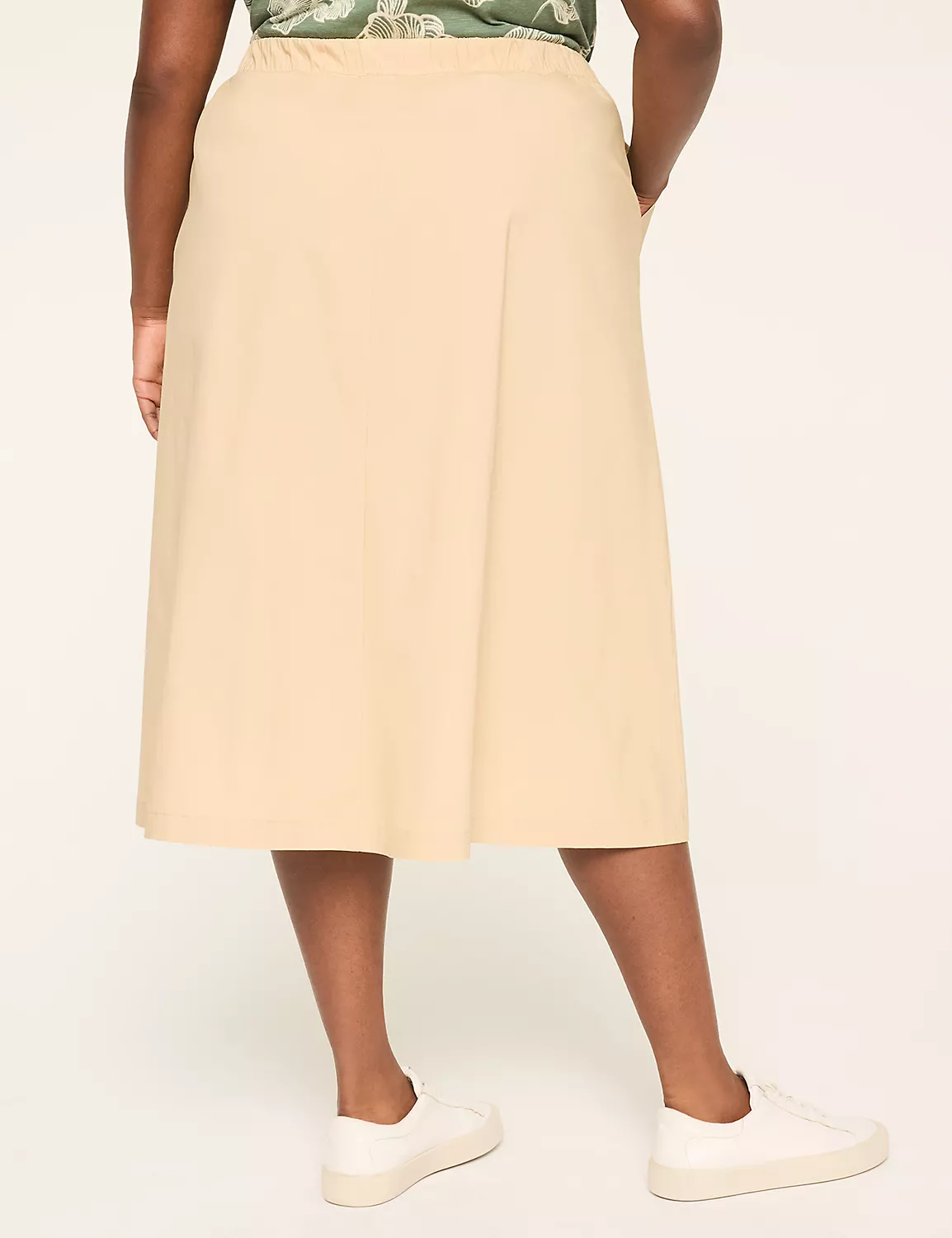 Poplin Drawstring Utility Skirt Sand 3 Poplin Drawstring Utility Skirt Sand