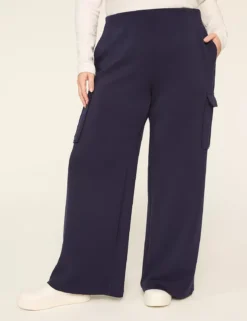 Journey High-Rise Cargo Wide Leg Pant Maritime Blue 7 Journey High-Rise Cargo Wide Leg Pant Maritime Blue -Lanebryant Shop 412435 0000028161