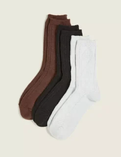 3-Pack Boot Socks - Solids Multi