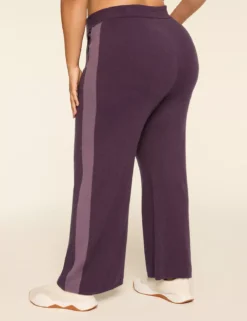 LIVI Wide Leg Sweater Pant Eggplant