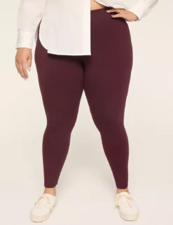 Solid Layering Fashion Legging Winetasting -Lanebryant Shop 412465 0000008988